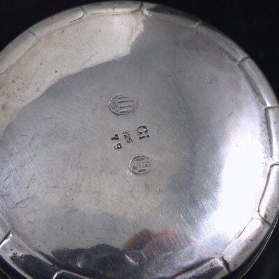 Georg Jensen. Sterling Silver Pill Box #79. Early version from