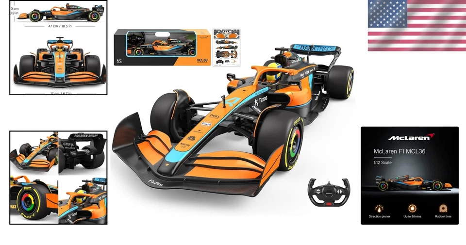 Highly Detailed 1:12 Scale McLaren F1 RC Car with 2.4GHz Control - Ready to Race - Image 2 of 4