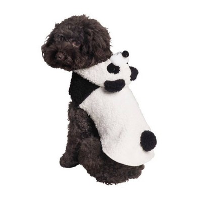 dog dressed as panda