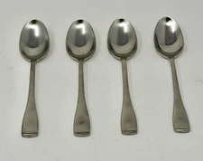 Oneida Maddox Set of 4 Dinner / Oval Bowl Soup Spoons 7 1/8"