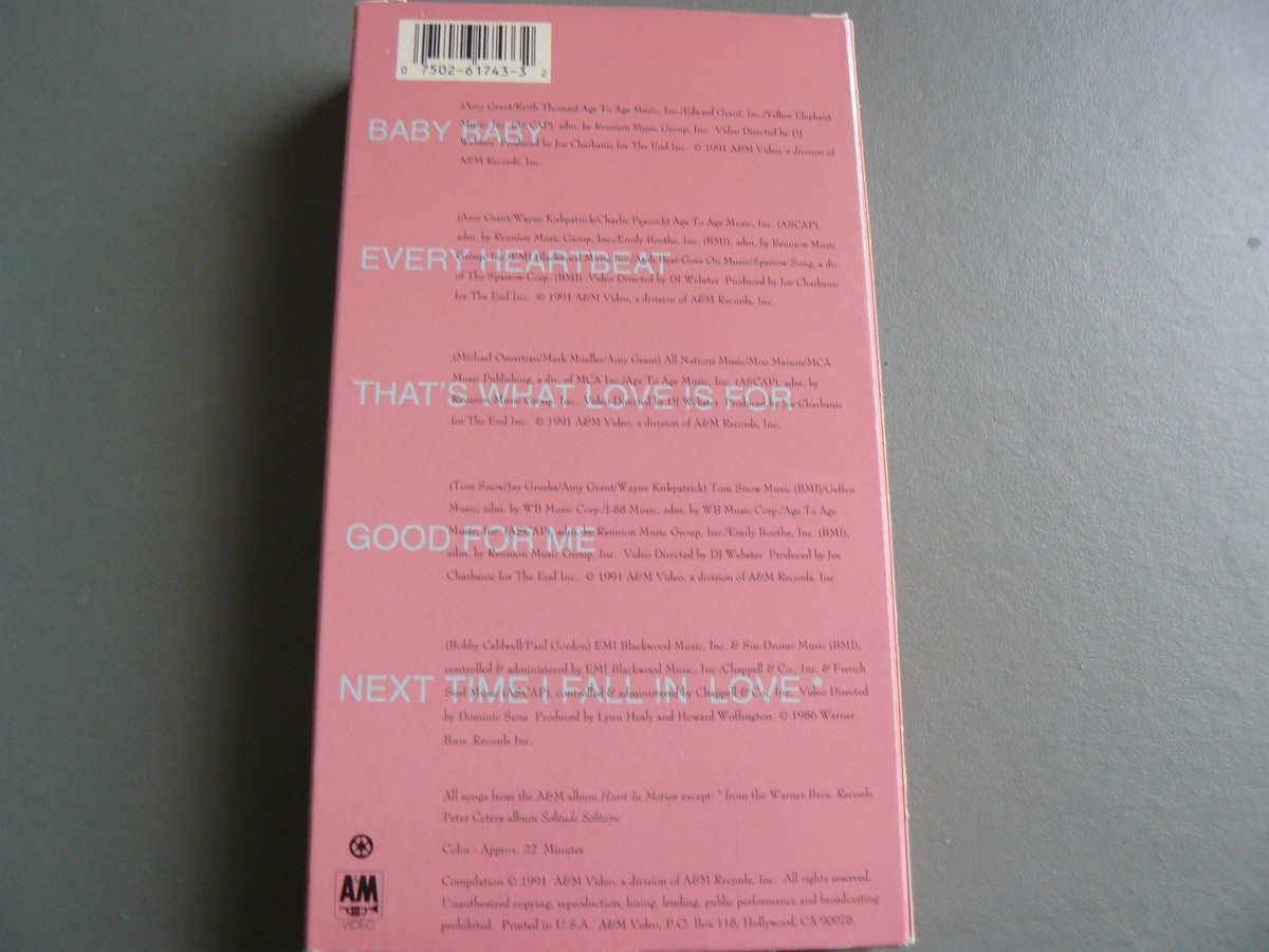 amy grant the heart in motion video collection vhs | eBay