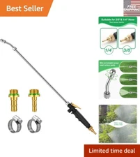 Corrosion-Resistant 29-Inch Spray Wand with Shut Off Valve & Adjustable Nozzle