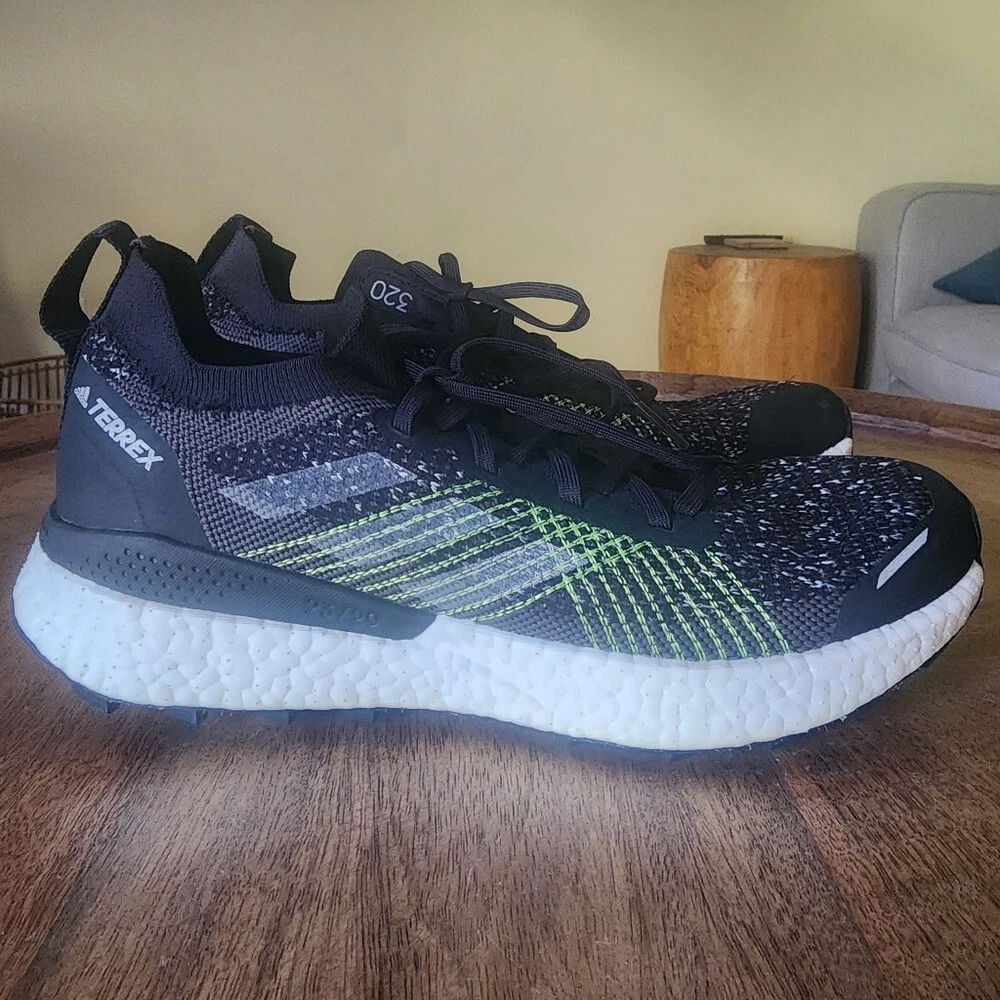 Adidas Terrex Two Ultra Primeblue Trail Running Shoes | Mens 9 | H69068 | Black