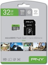 PNY Elite Class 10 U1 microSDHC Flash Memory Card 32GB P-SDU32GU185GW-GE USA