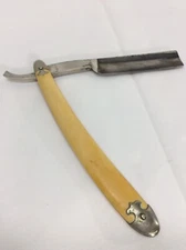 Vintage Clauss Shear Co. 4202P *Double Brand Stamp* Straight Razor Fremonto RARE