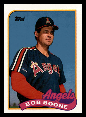 1989 Topps Bob Boone  California Angels #243 Near Mint NM