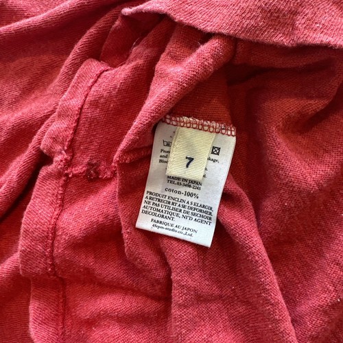 45rpm Size 7 XL Red Indigo Cotton Long Sleeve T-Shirt - Picture 4 of 12