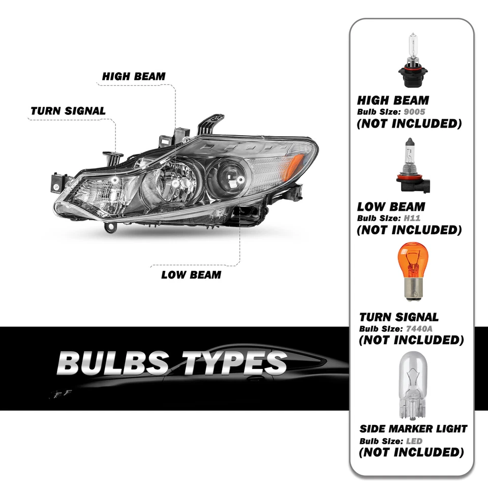 Conjunto de faros halógenos para Nissan Murano LE S SL SV 2009-2014 Foto 2 de 4