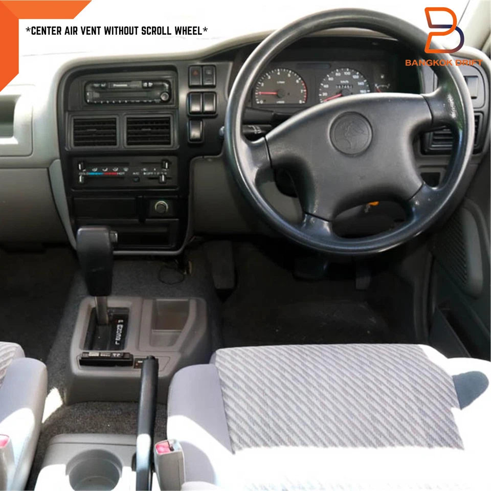 Grelha de ventilador de ventilação de ar preta 4 peças para Isuzu Pickup TF TFR facelifted 96-02 - Imagem 2 de 4