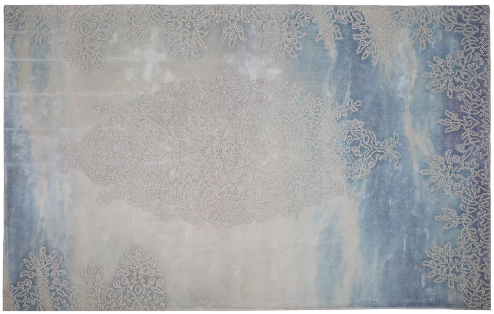 Printed rugs for living room 6 x 9 ft embroidered - Image 2 of 3