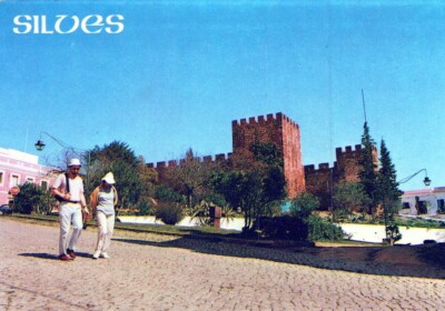 AK SILVES STOP Himmel Pflanze Gebäude Reise Fenster Baum Stadt Kunst Stange AA10366