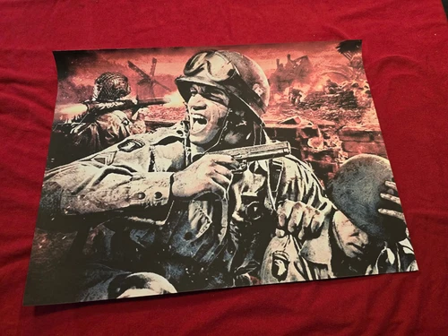 WW2 WWII US AMERICAN PARATROOPERS AIRBORNE SOLDIERS Military War Poster Print