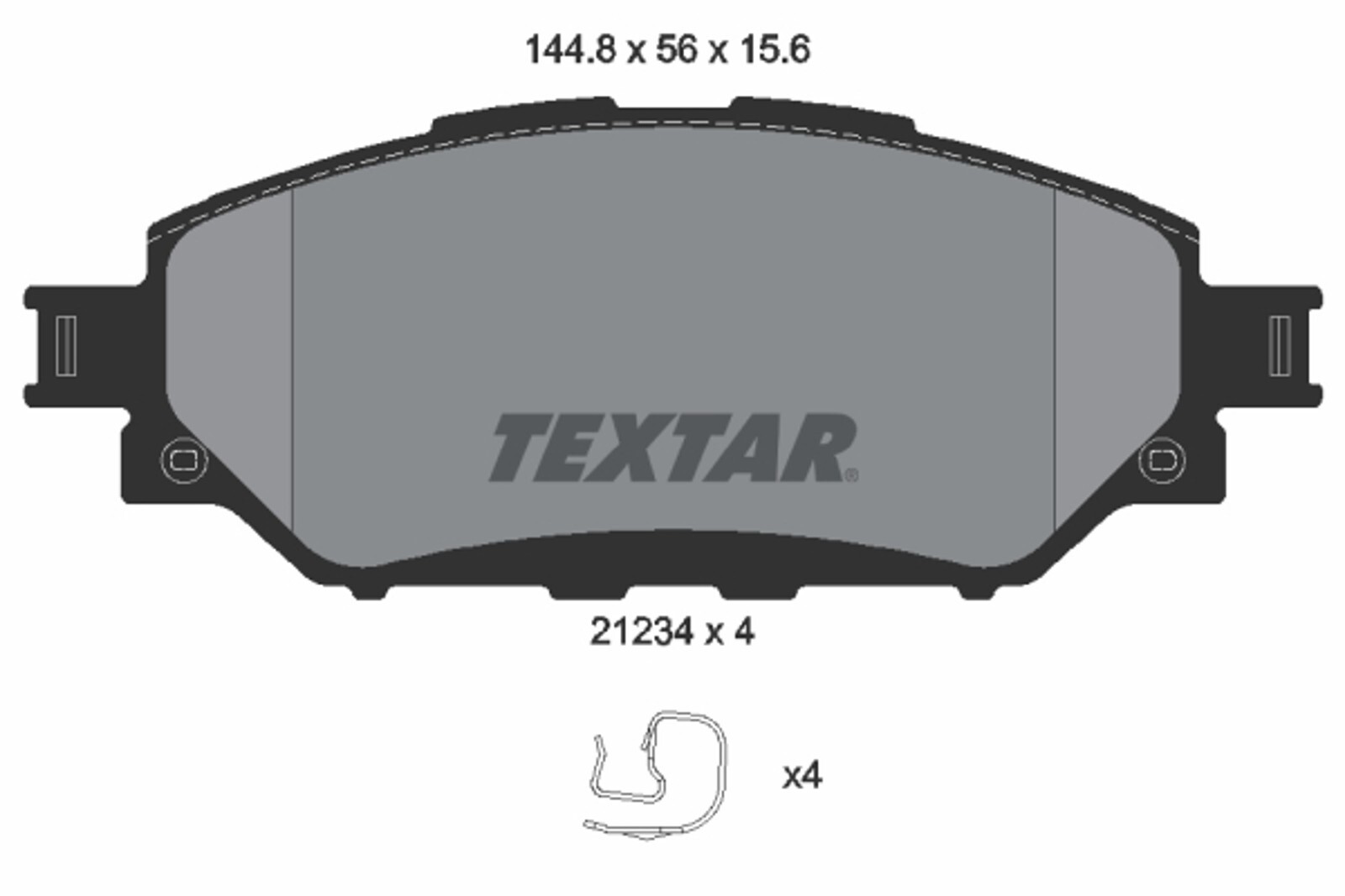 Plaquettes de frein avant Toyota Hilux 2.4 D 2015 2016 2017 2018 2019