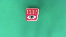 1984 Pin Badge Tie Tack Lapel! Orwell Animal Farm 