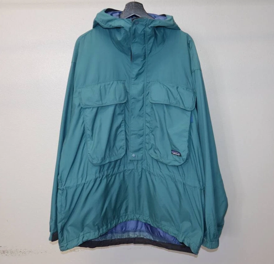 Vintage Patagonia SST Fly Fishing Wading Jacket XL Green Hooded Anorak
Opens in a new window or tab