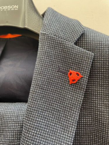 Roy Robson Anzug, dunkelblau, Jacke extra slim, Strechstoff, Hose Gr. 44