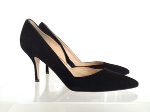 j crew black pumps