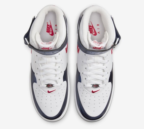 Nike Air Force 1 Mid QS Jewel Independence USA White Red Blue DH5623-101 sz 14 - Picture 4 of 9
