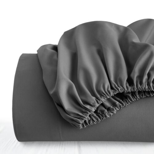 Sábanas de cama elásticas de microfibra transpirables de bolsillo profundo fácil cuidado - Imagen 1 de 88