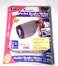 Delkin Devices~eFilm~Pocket Reader/Writer~SD & Memory Stick~Sealed~NOS~Vintage