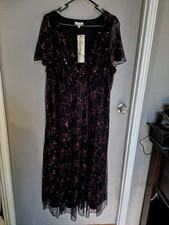 Autograph Dress Pink Sequin Evening Dress Plus Size 20