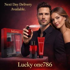 Inferno Men's Perfume Gift Set 100ml Eau De Toilette - Mens Shower Gel 120ml New