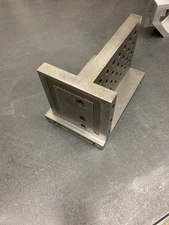 Precision Stepped Angle Plate standard Tap Holes Machinist Mill Block 7x4.5x4.75