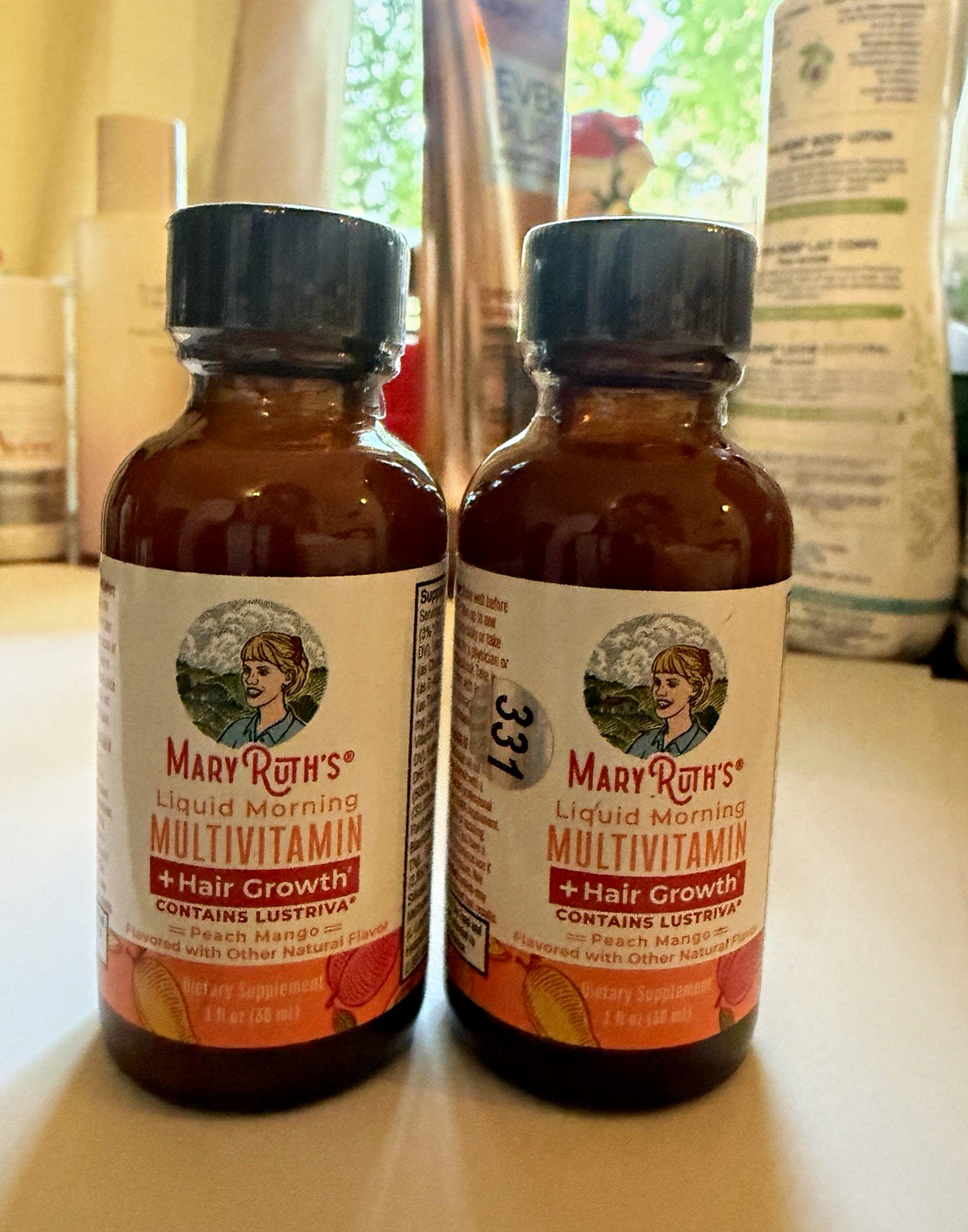 MaryRuth's Liquid Morning Multivitamin Hair Growth Peach Mango 2 x 1 fl oz