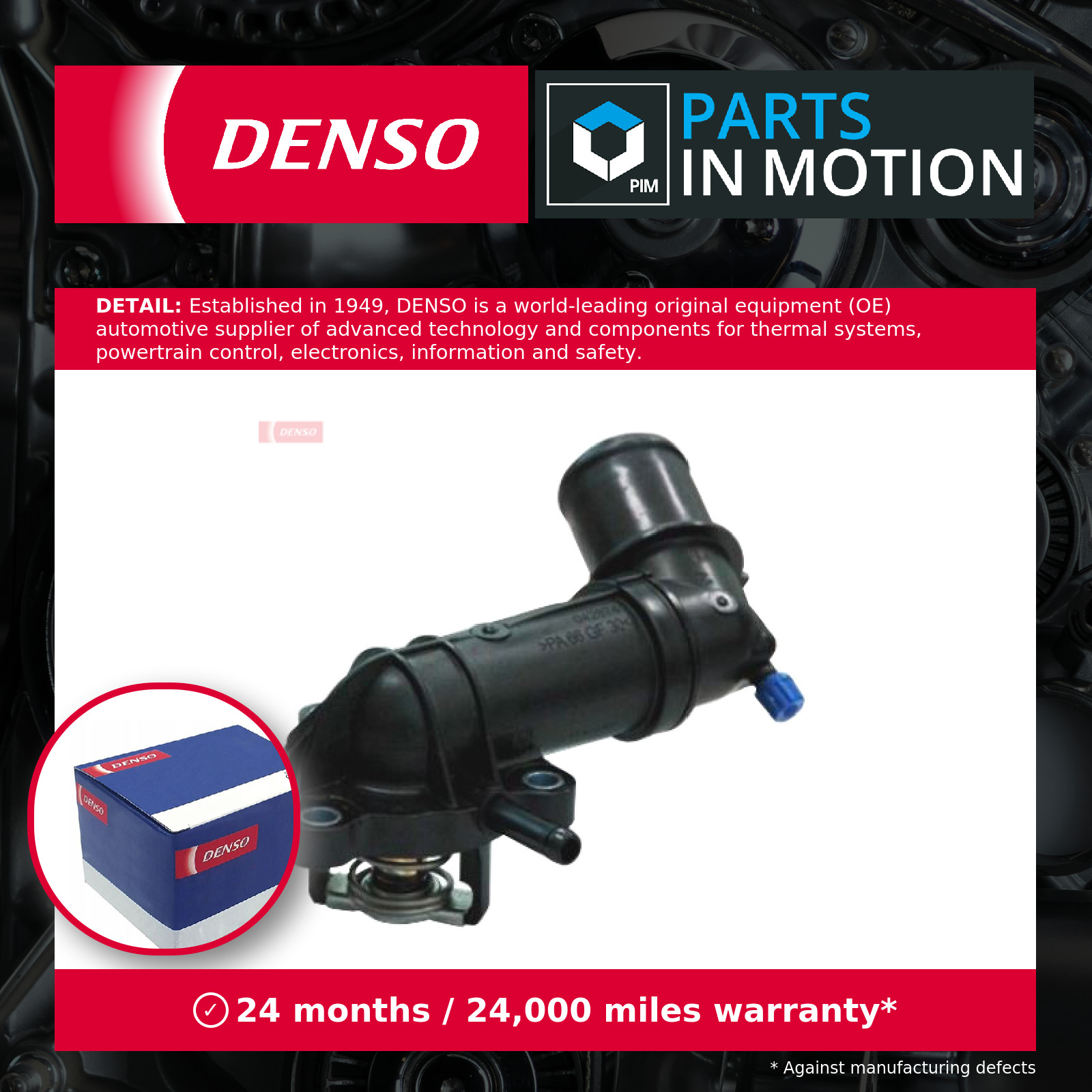 DENSO DTM88775 Thermostat, coolant for ALFA ROMEO,CHEVROLET,FIAT,OPEL,SAAB,SUZUK - Image 3