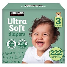 Kirkland Signature Baby Diapers Size 3 16-28 lbs 222 Ct Box Brand New