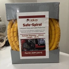Caplugs Safe Spiral Hose and Cable Protector 25 Ft.