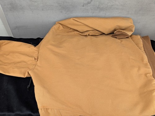 Walls Jacket Mens Medium Tan Brown Duck Canvas Hood Barn Work Coat - 第 8/15 張圖片