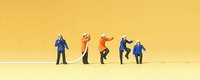 Preiser 79115 N-Skala FeuerwehrmäNner Set #1 Figuren