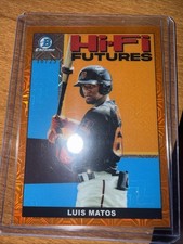 2022 Bowman Hi-Fi Futures Mega Box Orange Mojo Refractor 18/25 Luis Matos 10k8