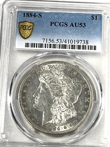 1884-S Morgan Dollar : PCGS AU53
