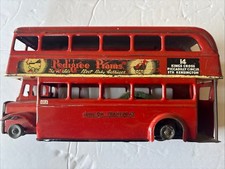 1950 S ORIGINAL TRI-ANG CLOCKWORK TINPLATE TOY / MODEL LONDON BUS