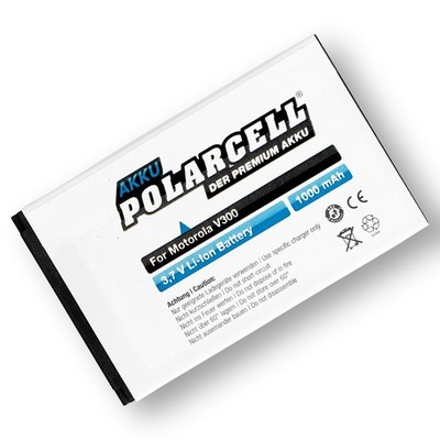 PolarCell Akku für Motorola A780 E550 V300 V500 V525 V550 V600 SNN5683A Batterie