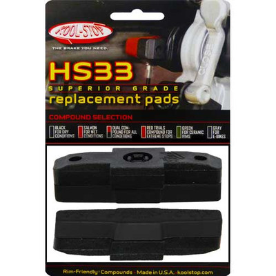 Kool-Stop R9 Bremsbeläge für Magura HS11 HS22 HS24 HS33 für Aluminiumfelgen schw