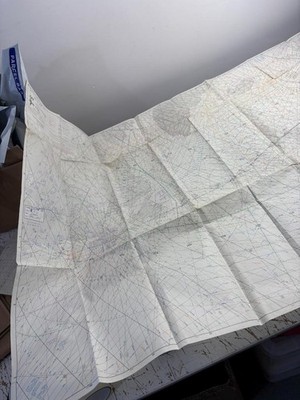Karte British Caledonian Boeing 707 G-AZPW JFK-GAT 1972 Chart Map Route Atlantic