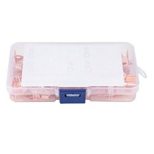 70pcs Battery Copper Cable Lug Crimp Ring Terminal Electrical Wire Connector Kit