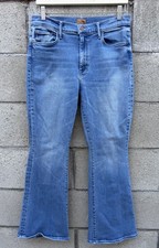 Mother Denim Lil' Weekender Jeans Layover Flare Mid Rise Stretch Size 31