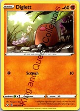 Diglett Common SWSH01: Sword Shield Base Set 092/202 NM