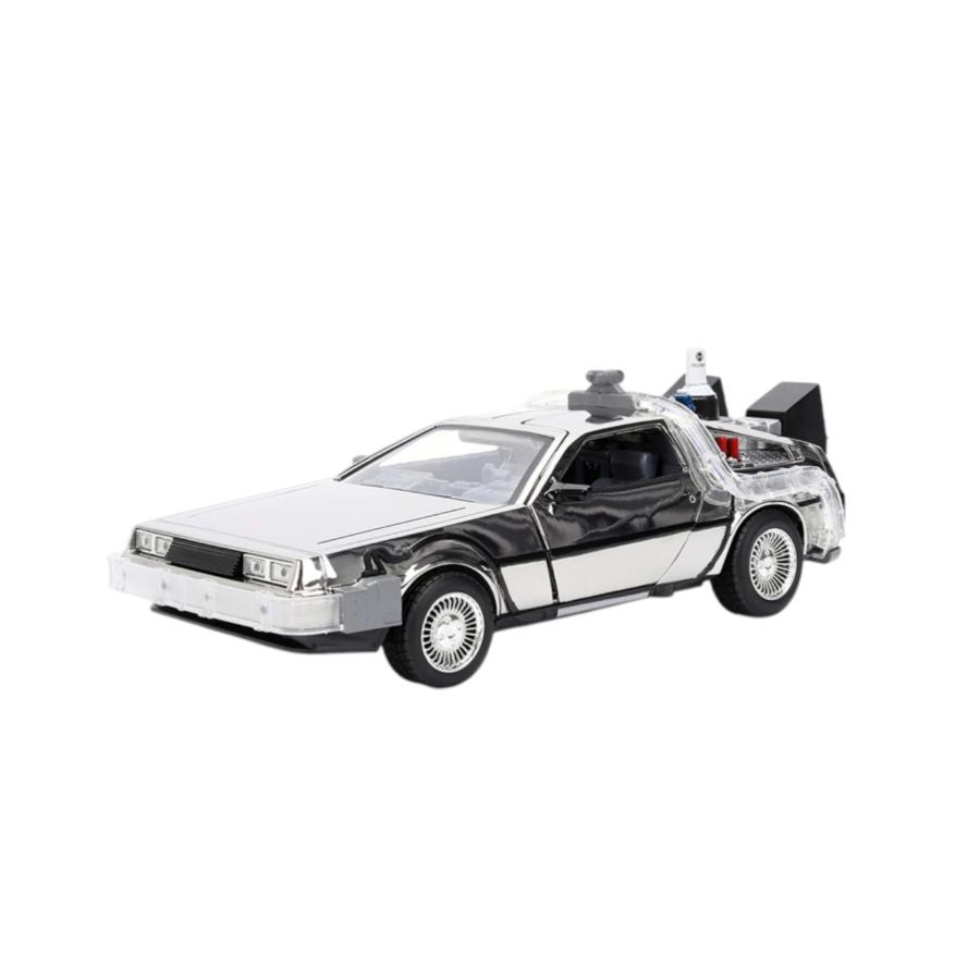 Johnny Lightning 1/64 DeLorean Time Machine – Retour Vers Le Futur, Très Rare