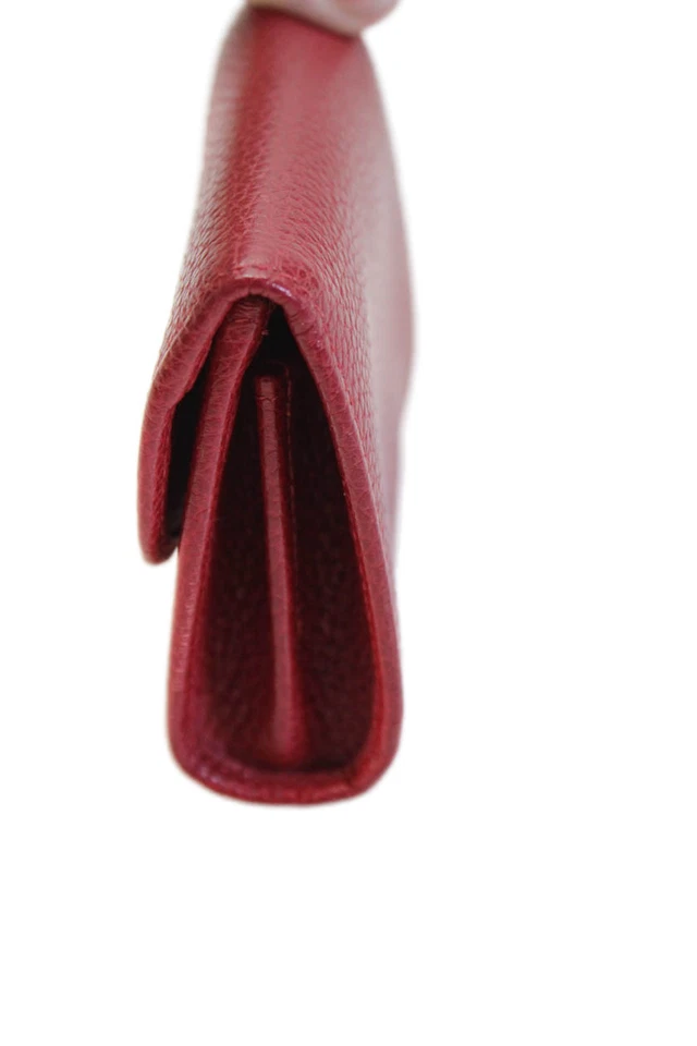 Longchamp Womens Leather Compartment Detail Small Coin Purse Red - Image 4 of 4