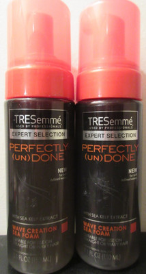 2 TRESemme Perfectly (un)Done Wave Creation Sea Foam 5.1 oz ea SALE HELPS DOGS!