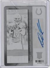 2013 Panini / Playoff Contenders Da'Rick Rogers Black Printing Plate auto - 1/1