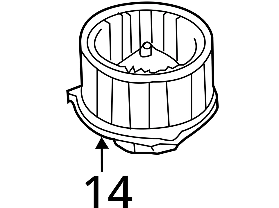 2017-2017 Hyundai Elantra Gt Heater Rear Ac Blower Motor HRZC7 - Image 3 of 3