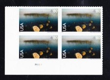 U S Scott #C148  80c Voyageurs National Park  Plate Block of Four (4) Mint NH