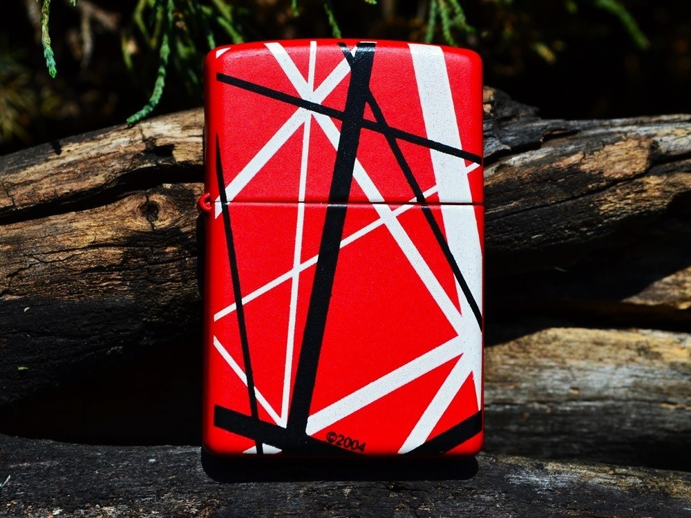 Eddie Van Halen Zippo Lighter - Frankenstrat Guitar - Pinstripe