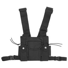 Durable Nylon Chest Bag Pack with Radio Harness and Adjustable Straps
